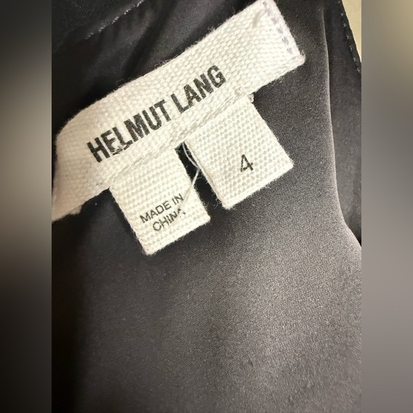Helmut Lang Black Textured Mini Dress - Picture 7 of 9